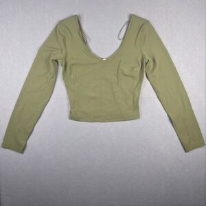 Lululemon Align Long Sleeve Shirt Womens Size 4 Bronze Green